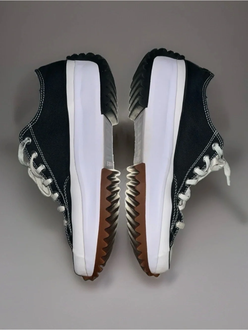 Converse Run Star Hike Ox Sneaker 168816C- Black White Gum - Women 11.5 Mens 10